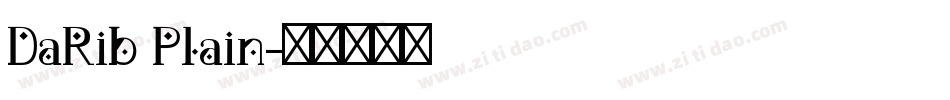 DaRib Plain字体转换